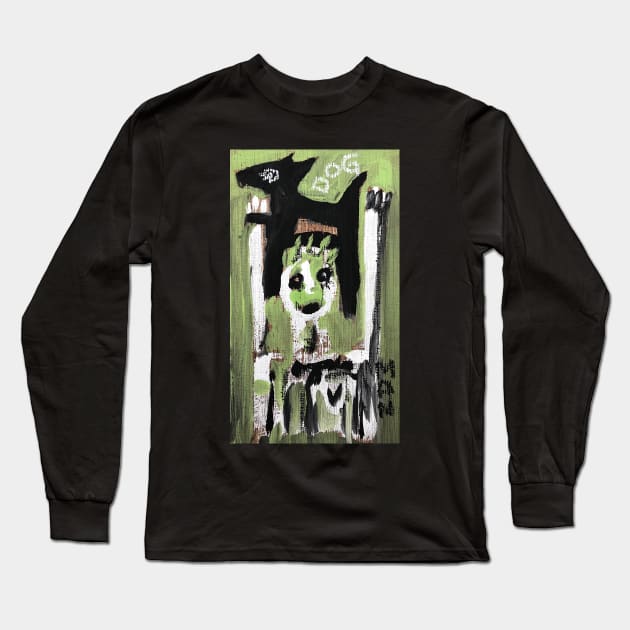 dog Long Sleeve T-Shirt by Angel Rivas